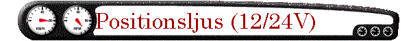 Positionsljus (12/24V)